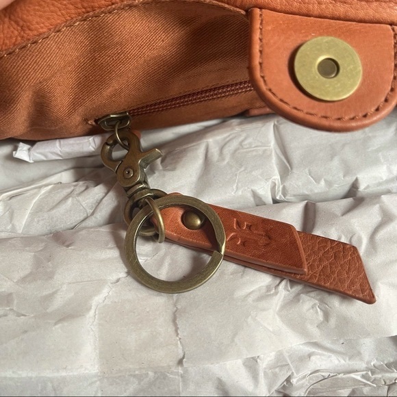 FRYE Vivian Leather Fringe Tote Bag in Brown - Picture 5 of 9